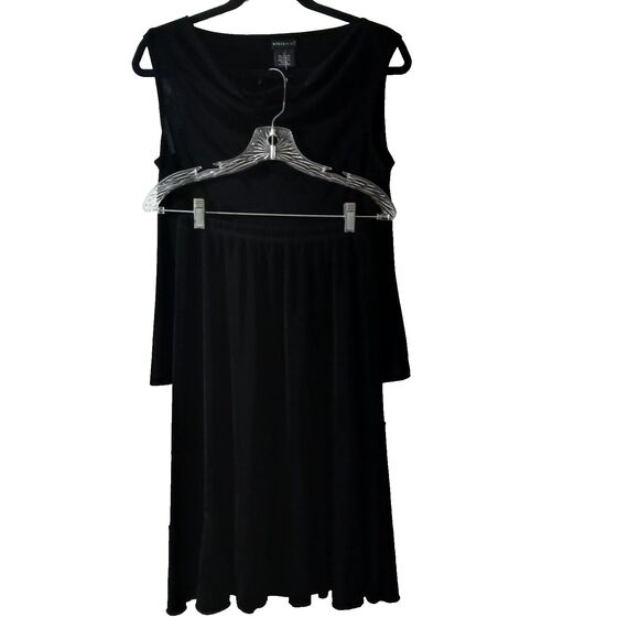 QVC Other - QVC Citiknits Women's Black Sleeveless Cowlneck 2-Piece Travel Skirt Set Small